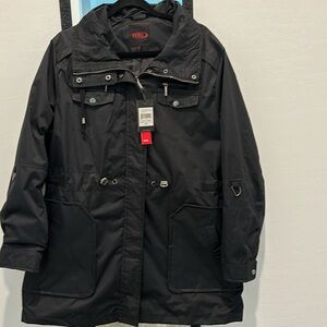 Yoki Anorak/Rain Jacket Black Size XL NWT